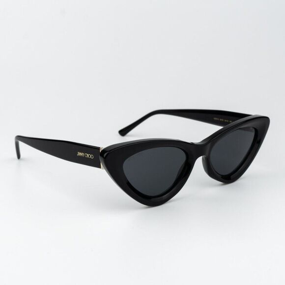 Jimmy Choo Women Sunglasses Black Grey Cat Eye ADDY/S 0807 BRAND NEW - Picture 8 of 14